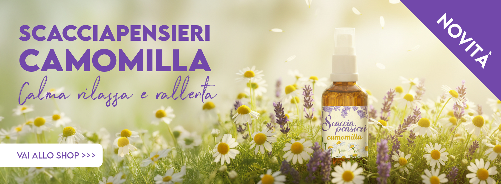 Slider scacciapensieri alla camomilla