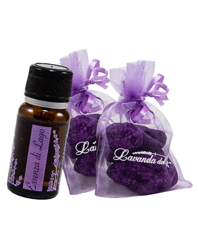 2 Sacchetti in organza con Pomici e Essenza alla Lavanda