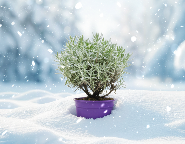 Prendersi cura della lavanda in inverno 