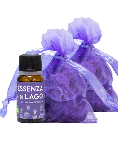 2 Sacchetti in organza con Pomici e Essenza alla Lavanda